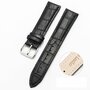 Garmin Approach S12 / S40 / S42 - Crocodile Lederband - Schwarz