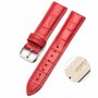 Garmin Approach S12 / S40 / S42 - Crocodile Lederband - Rot