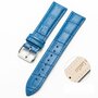 Garmin Approach S12 / S40 / S42 - Crocodile Lederband - Blau