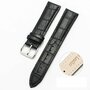 Crocodile Lederband - Schwarz - Samsung Galaxy Watch 3 - 45mm