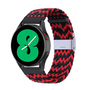 Geflochtenes Nylonband - Rot / Schwarz - Xiaomi Mi Watch / Xiaomi Watch S1 / S1 Pro / S1 Active / Watch S2