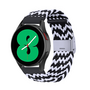 Geflochtenes Nylonband - Schwarz / Wei&szlig; - Xiaomi Mi Watch / Xiaomi Watch S1 / S1 Pro / S1 Active / Watch S2