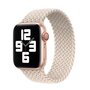 Geflochtenes Solo Loop Nylonband - Gr&ouml;&szlig;e: M - Polarstern / Starlight - Geeignet f&uuml;r Apple Watch 42mm / 44mm / 45mm / 49mm