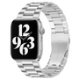 Stahlgliederarmband - Silber - Geeignet f&uuml;r Apple Watch 42mm / 44mm / 45mm / 49mm