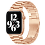 Stahlgliederarmband - Ros&eacute;gold - Geeignet f&uuml;r Apple Watch 42mm / 44mm / 45mm / 49mm