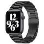 Stahlgliederarmband - Schwarz - Geeignet f&uuml;r Apple Watch 42mm / 44mm / 45mm / 49mm