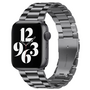 Stahlgliederarmband - Space Grau - Passend f&uuml;r Apple Watch 42mm / 44mm / 45mm / 49mm