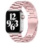 Stahlgliederarmband - Rose pink - Passend f&uuml;r Apple Watch 42mm / 44mm / 45mm / 49mm