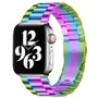 Stahlgliederarmband - Mehrfarbig - Passend f&uuml;r Apple Watch 42mm / 44mm / 45mm / 49mm