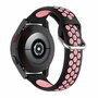 Silikon-Sportband mit Schnalle - Schwarz + Hellrosa - Huawei Watch GT 2 &amp; GT 3 - 42mm