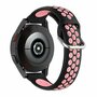 Silikon-Sportarmband mit Schnalle - Schwarz + Hellrosa - Huawei Watch GT 2 / GT 3 / GT 4 - 46mm