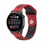 Sport Edition Silikonband - Rot + Schwarz - Huawei Watch GT 2 / GT 3 / GT 4 - 46mm