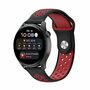 Sport Edition Silikonband - Schwarz + Rot - Huawei Watch GT 2 / GT 3 / GT 4 - 46mm