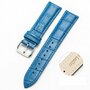 Crocodile Lederband - Blau - Huawei Watch GT 2 / GT 3 / GT 4 - 46mm