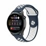 Sport Edition Silikonband - Dunkelblau + Wei&szlig; - Huawei Watch GT 2 / GT 3 / GT 4 - 46mm