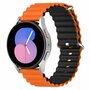 Ocean Style Silikonarmband - Orange / Schwarz - Huawei Watch GT 2 Pro / GT 3 Pro - 46mm