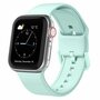 Weiches Silikonarmband mit Schnallenverschluss - Mintgr&uuml;n - Geeignet f&uuml;r Apple Watch 38mm / 40mm / 41mm