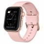 Weiches Silikonarmband mit Schnallenverschluss - Pink - Geeignet f&uuml;r Apple Watch 38mm / 40mm / 41mm