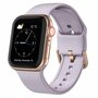 Weiches Silikonarmband mit Schnallenverschluss - Pastellviolett - Geeignet f&uuml;r Apple Watch 38mm / 40mm / 41mm