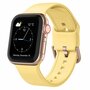 Weiches Silikonarmband mit Schnallenverschluss - Gelb - Geeignet f&uuml;r Apple Watch 38mm / 40mm / 41mm