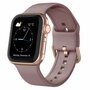 Weiches Silikonarmband mit Schnallenverschluss - Violettbraun - Geeignet f&uuml;r Apple Watch 38mm / 40mm / 41mm