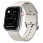 Weiches Silikonarmband mit Schnallenverschluss - Polarstern / Starlight - Passend f&uuml;r Apple Watch 42mm / 44mm / 45mm / 49mm