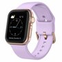 Weiches Silikonarmband mit Schnallenverschluss - Lavendel - Geeignet f&uuml;r Apple Watch 42mm / 44mm / 45mm / 49mm