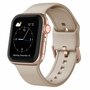 Weiches Silikonarmband mit Schnallenverschluss - Cappuccino - Geeignet f&uuml;r Apple Watch 42mm / 44mm / 45mm / 49mm