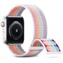 Nylon Sport Looparmband - Mehrfarbig - Extra starker Klettverschluss - Geeignet f&uuml;r Apple Watch 38mm / 40mm / 41mm