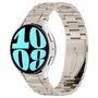 Stahlband mit Verbindungsknopf - Titanium Farbe - Samsung Galaxy Watch 4 Classic - 42mm &amp; 46mm