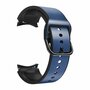 2 in 1 Silikon/Lederband - Blau - Samsung Galaxy Watch 7 - 40mm &amp; 44mm