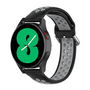 Silikon-Sportarmband mit Schnalle - Schwarz + Grau - Samsung Galaxy Watch 7 - 40mm / 44mm