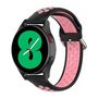 Silikon-Sportarmband mit Schnalle - Schwarz + Rosa - Samsung Galaxy Watch 7 - 40mm / 44mm