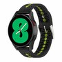 Dot Pattern Armband - Schwarz mit Gelb - Samsung Galaxy Watch 7 - 40mm &amp; 44mm