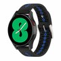 Dot Pattern Armband - Schwarz mit Blau - Samsung Galaxy Watch 7 - 40mm &amp; 44mm