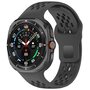 Silikon-Sportband Holes Style - Schwarz - Samsung Galaxy Watch Ultra 47mm