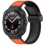 Hybrid Leder + Silikonband - Orange - Samsung Galaxy Watch Ultra 47mm