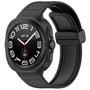 Hybrid Leder + Silikonband - Schwarz - Samsung Galaxy Watch Ultra 47mm