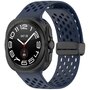 D-Buckle Silikon-Sportband - Dunkelblau - Samsung Galaxy Watch Ultra 47mm