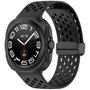 D-Buckle Silikon-Sportband - Schwarz - Samsung Galaxy Watch Ultra 47mm