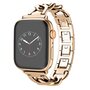 Schnellverschluss-Kettenarmband aus Metall - Rose-/Champagnergold - Geeignet f&uuml;r Apple Watch 38mm/40mm/41mm