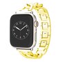 Schnellverschluss-Kettenarmband aus Metall - Gold - Geeignet f&uuml;r Apple Watch 38mm / 40mm / 41mm