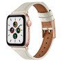 Lederarmband - Cremefarben - Geeignet f&uuml;r Apple Watch 44mm / 45mm / 46mm / 49mm