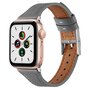 Lederarmband - Grau - Geeignet f&uuml;r Apple Watch 44mm / 45mm / 46mm / 49mm