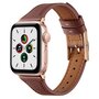 Lederarmband - Braun - Geeignet f&uuml;r Apple Watch 38mm / 40mm / 41mm / 42mm