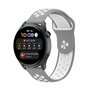 Sport Edition Silikonband - Grau + Wei&szlig; - Huawei Watch GT 5 (Pro) / GT 4 / GT 3 / GT 2 - 46mm