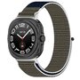 Nylon Sport Looparmband - Gr&uuml;n / Dunkelblau - Samsung Galaxy Watch Ultra 47mm