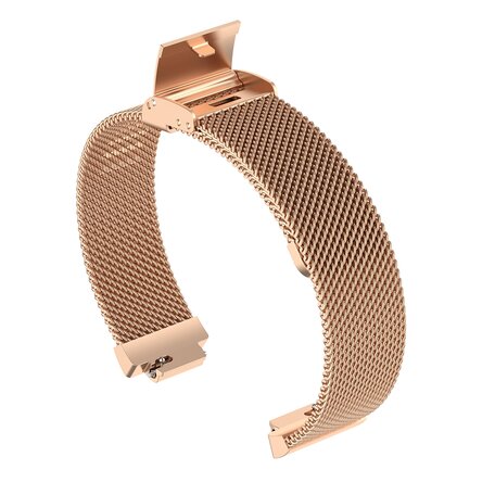 Fitbit Inspire Milanaise Armband mit Schnalle - Größe: Groß - Champagner Gold