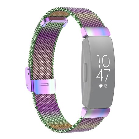 Fitbit Inspire Milanaise-Armband mit Schnalle - Größe: Large - Multi