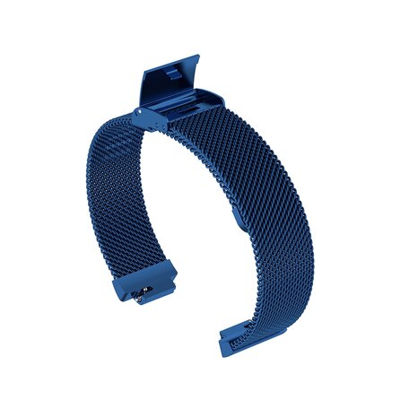 Fitbit Inspire Milanaise Armband mit Schnalle - Größe: Groß - Blau